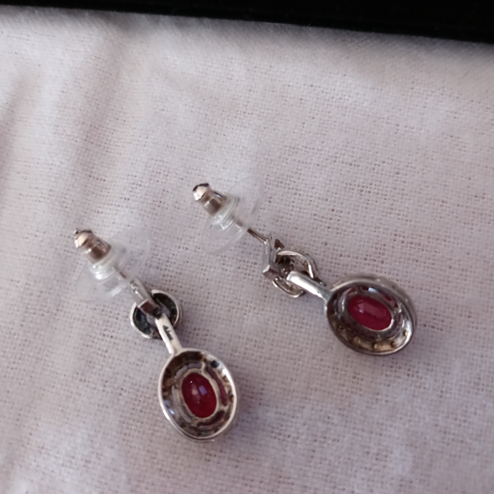 Ruby Dangle Earrings - image 5